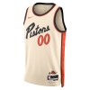 NBA Detroit Pistons Trikot Personalisierung Nike 2024-25 City Edition Weiß Swingman - Herren
